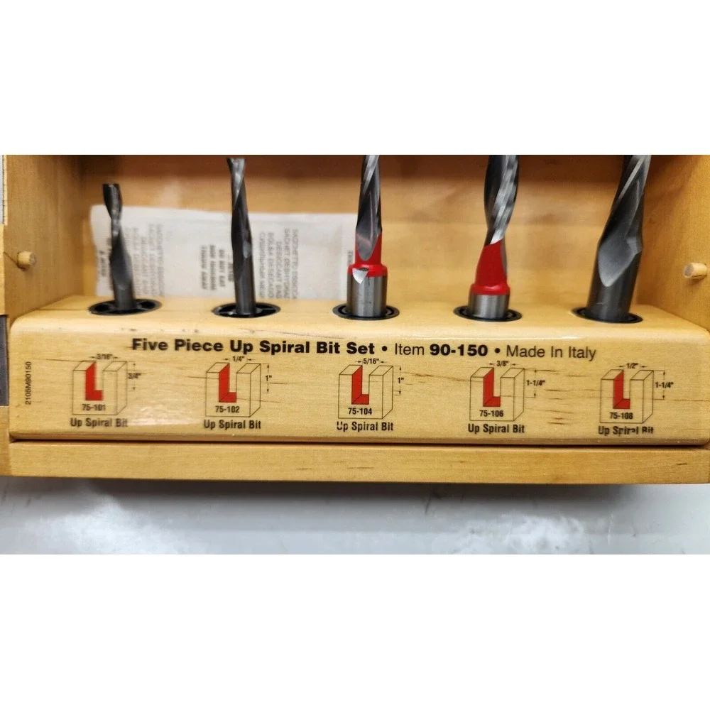 FREUD FIVE BIT UPCUT SPIRAL BIT SET 90-150 - Industrial Router‎ Bit Set